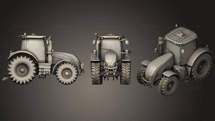 Vehicles (3D Farm Tractor 2, CARS_0047) 3D models for cnc